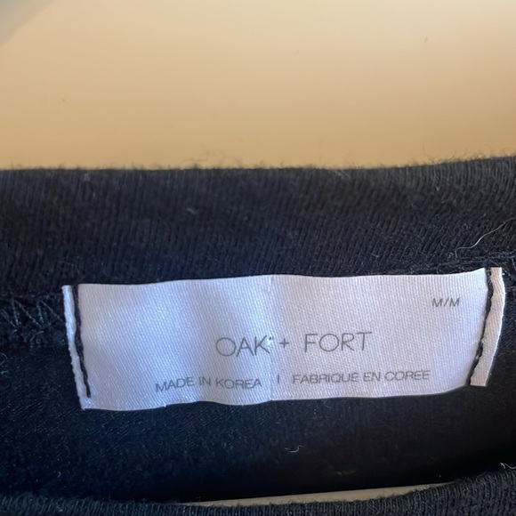 Oak & Fort Tiered Mine Black Tshirt Dress s M - Picture 5 of 6